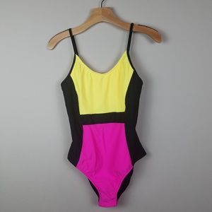 14 colorblock one piece swimsuit